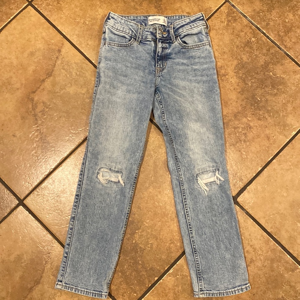 Abercrombie kids girls size 7/8 long jeans